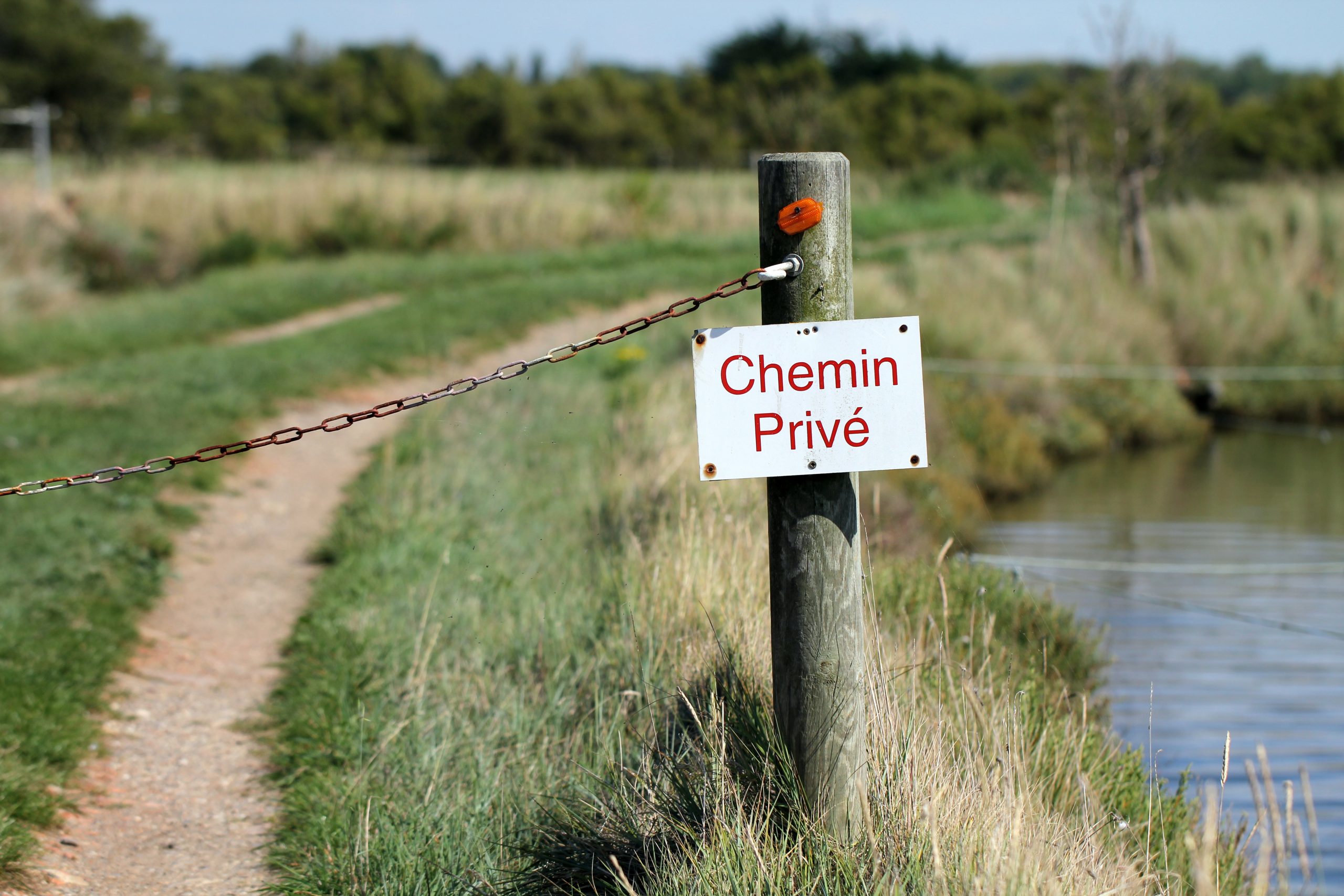 Panneau chemin privé